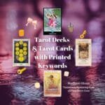 Tarot Decks and Tarot Cards with Printed Keywords